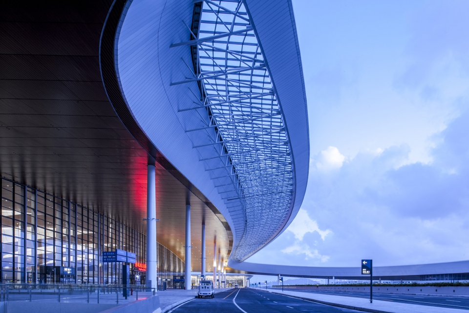 hong kong zhuhai macao bridge artificial island port china by ecadi