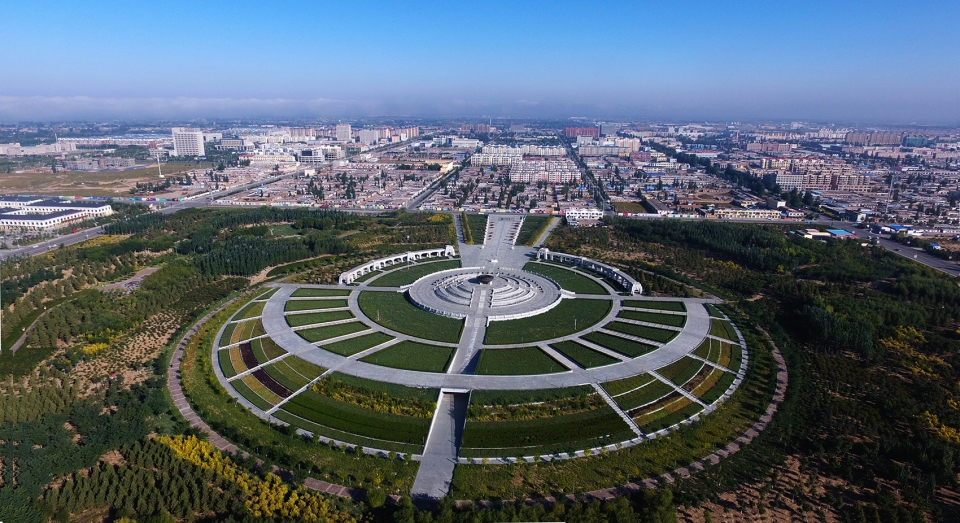 holy fire park of aolezhaoqi town inner mongolia by beijing urban landscape research institute