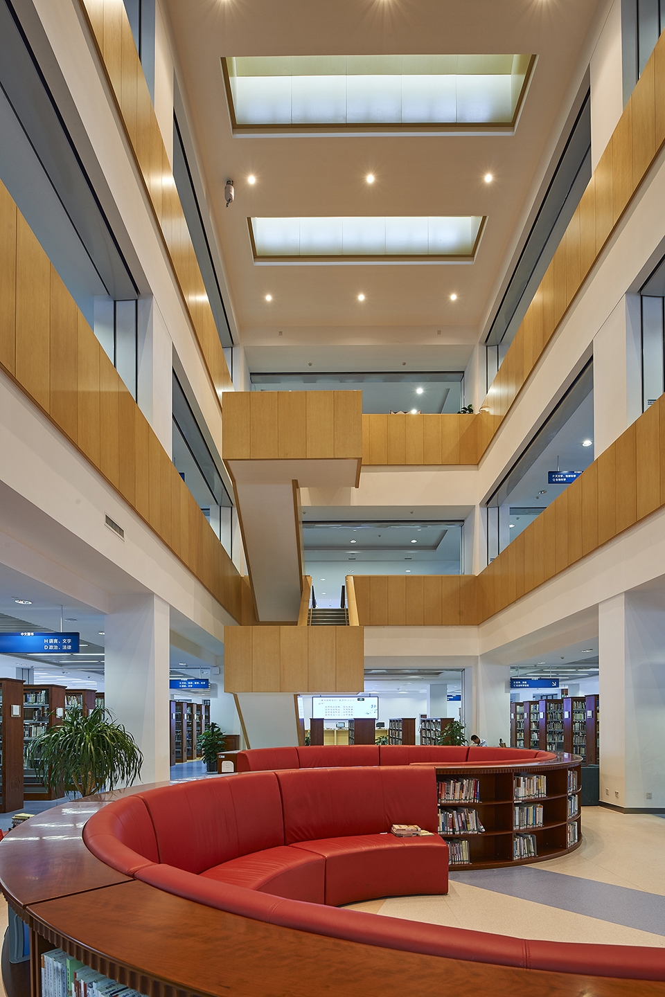 library integrated service building of nankai university new campus china by gpc of tadi