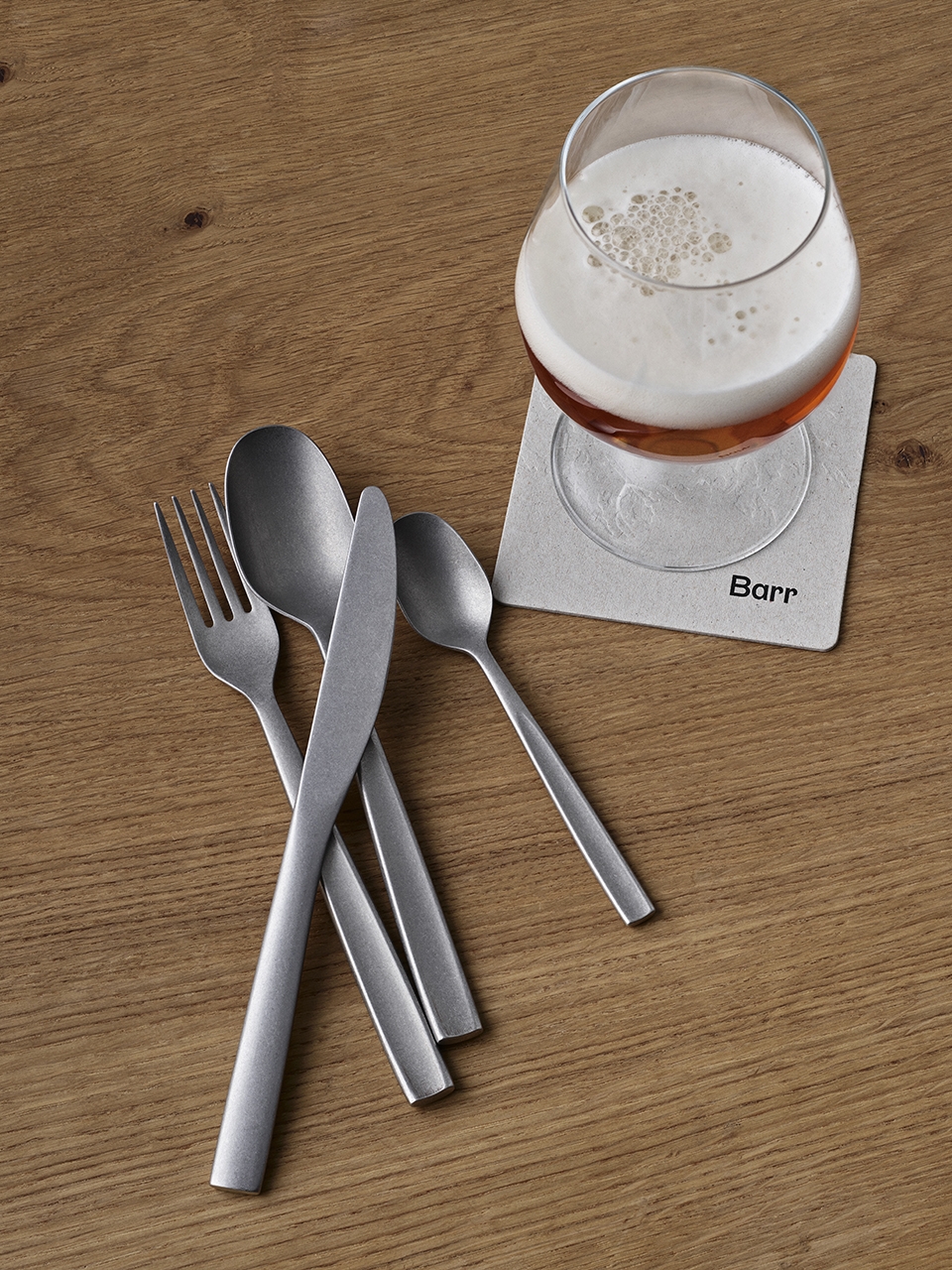 cutlery set for restaurant barr by snohetta