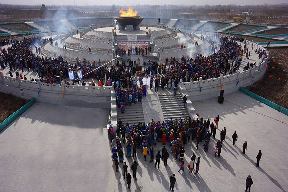 holy fire park of aolezhaoqi town inner mongolia by beijing urban landscape research institute