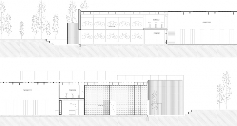 united cycling lab store by johannes torpe studios