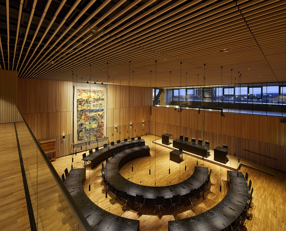 kiruna town hall by henning larsen