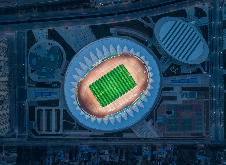 linxia olympic sports center stadium dutstudio