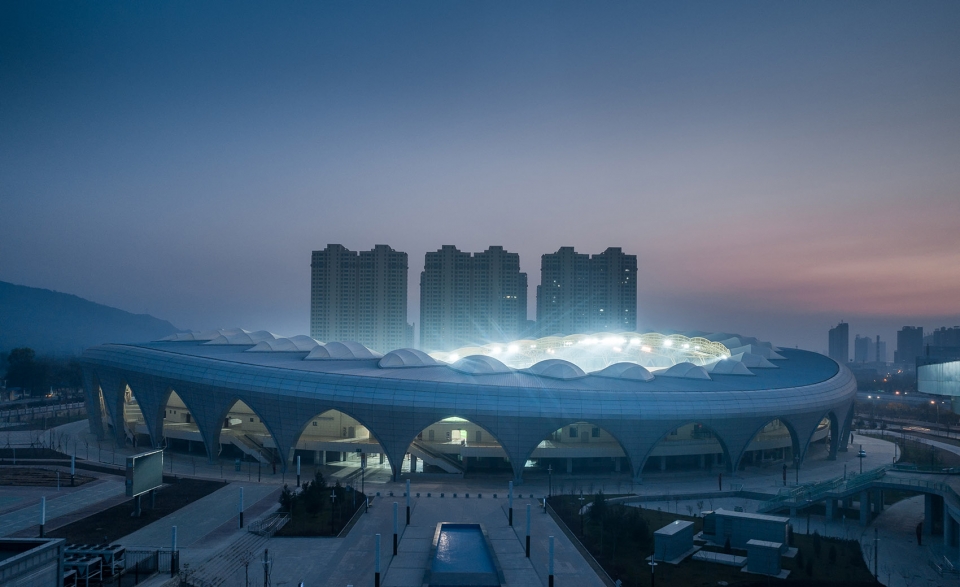 linxia olympic sports center stadium dutstudio