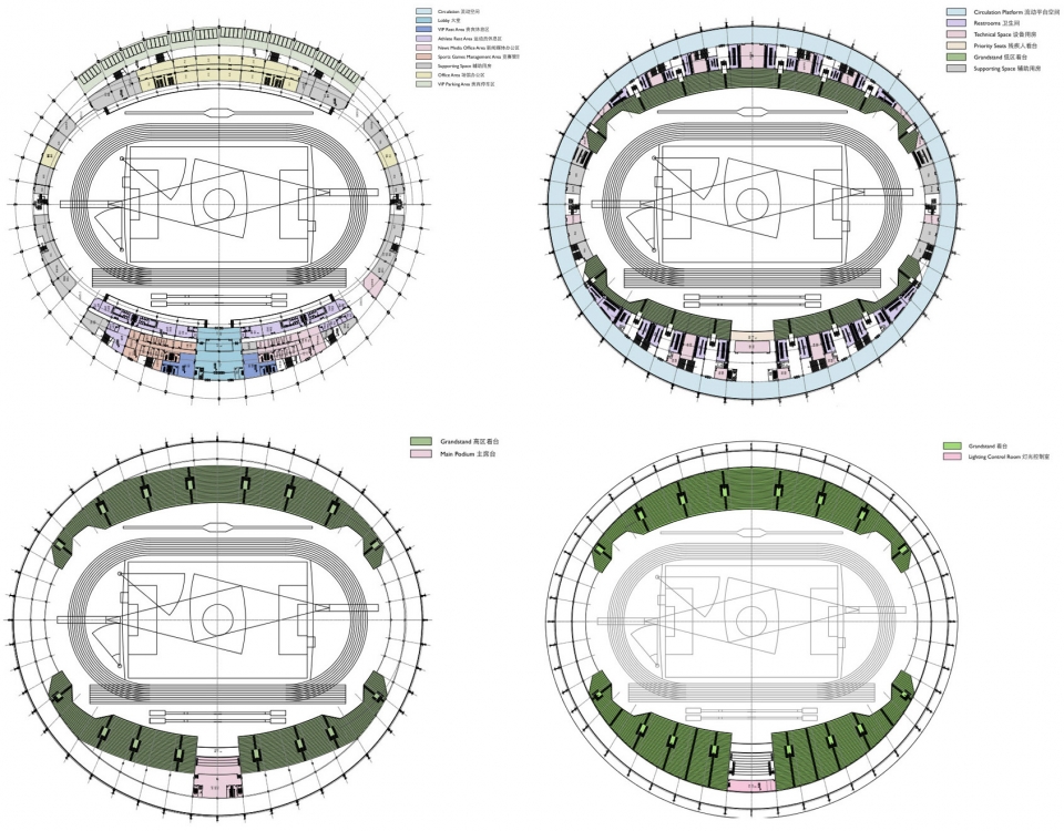 linxia olympic sports center stadium dutstudio