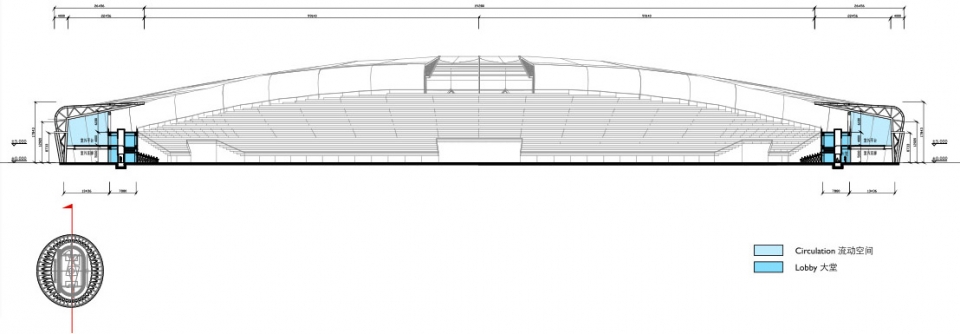 linxia olympic sports center stadium dutstudio