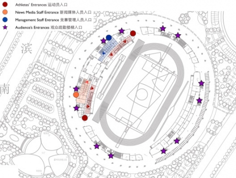linxia olympic sports center stadium dutstudio