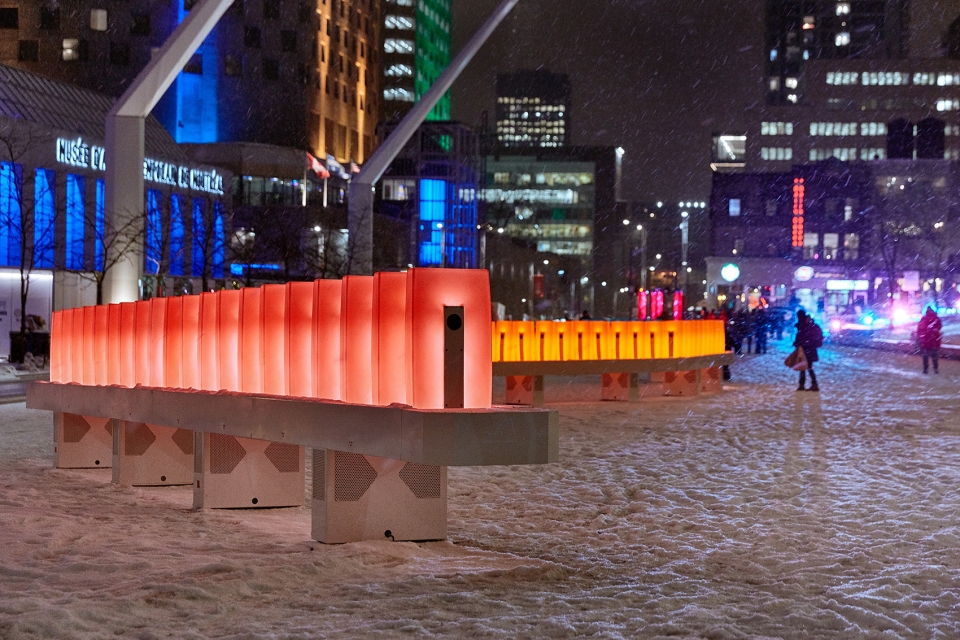 domino effect by quartier des spectacles partnership