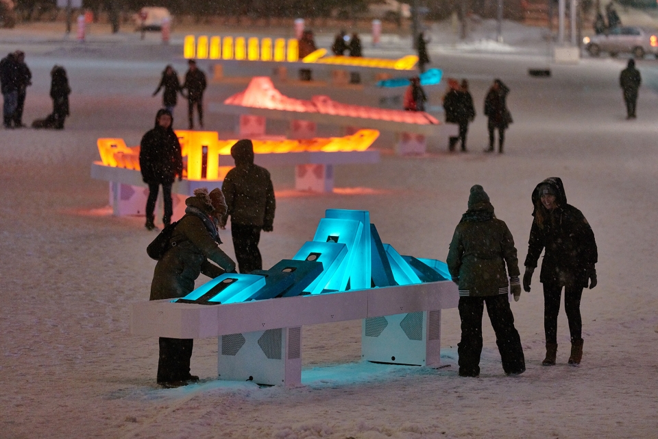 domino effect by quartier des spectacles partnership