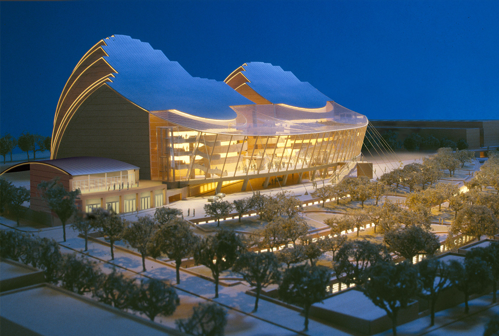 Kauffman Center for the Performing Arts by Safdie Architects 谷德设计网