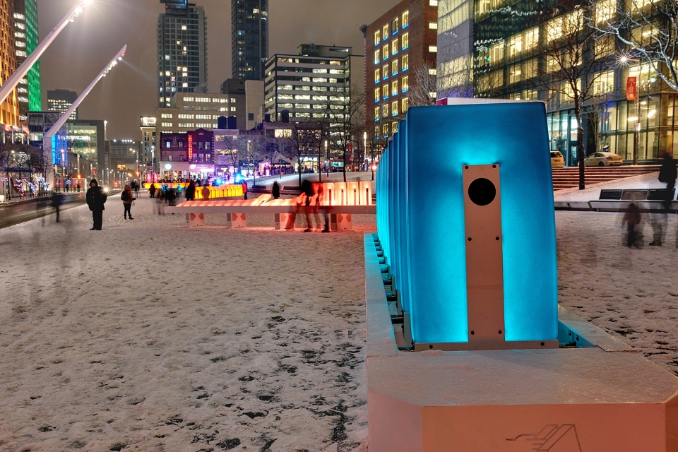 domino effect by quartier des spectacles partnership