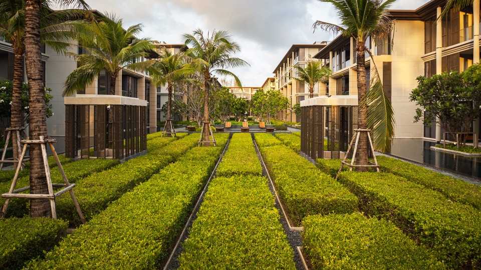 landscape design of baan mai khao by shma