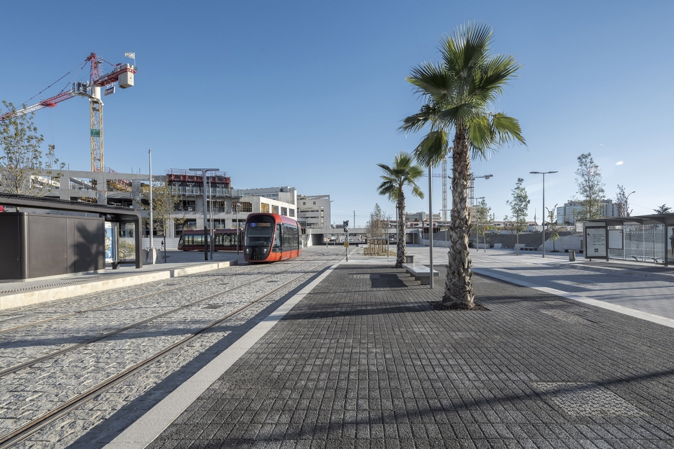 the central axis of the new multimodal hub in nice grand arenas by mateo arquitectura