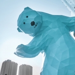 中大国际商业中心雕塑《Hello！》，西安 / 上海奕木艺术设计顾问有限公司