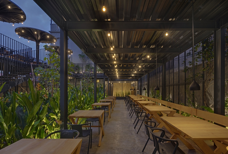 sunrise garden restaurant by m9 design studio