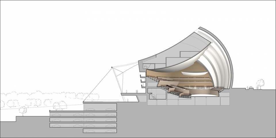 kauffman center for the performing arts by safdie architects
