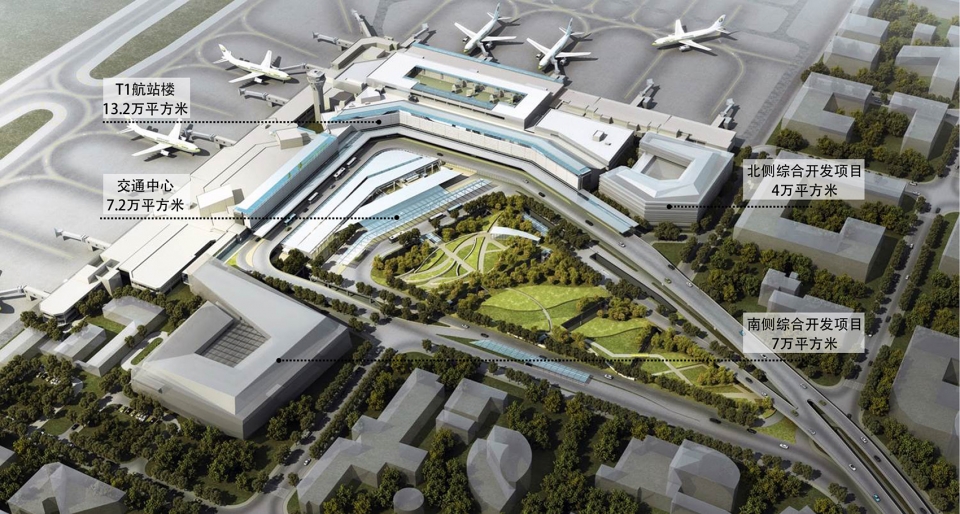hongqiao international airport t1 china by east china architectural design research institute ecadi