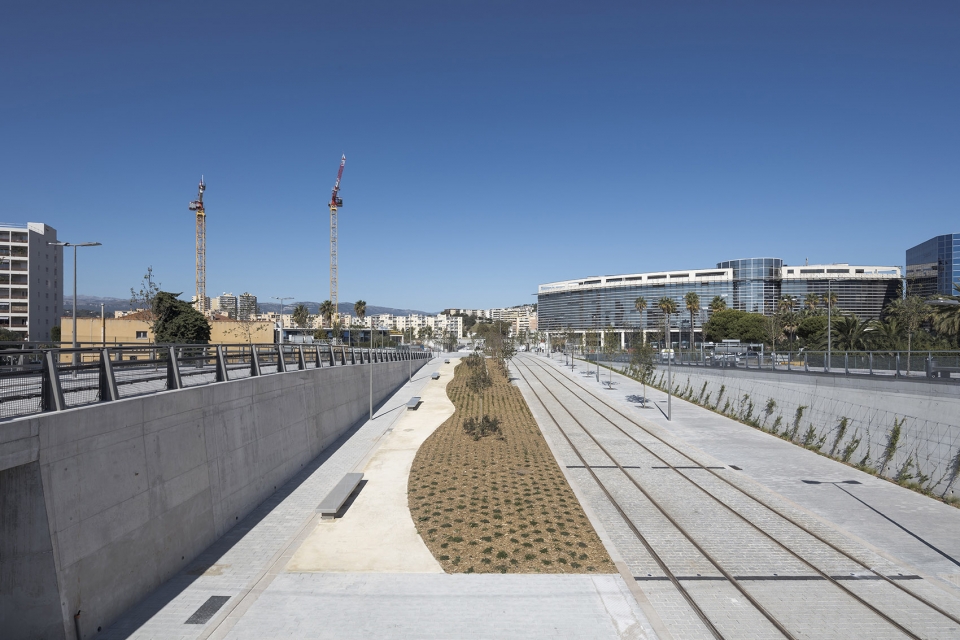 the central axis of the new multimodal hub in nice grand arenas by mateo arquitectura