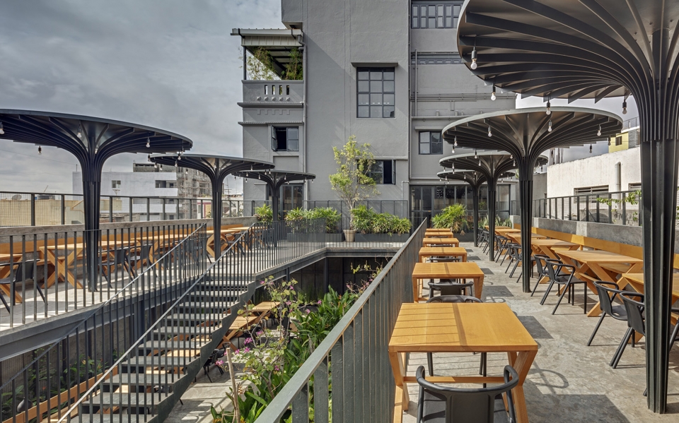 sunrise garden restaurant by m9 design studio