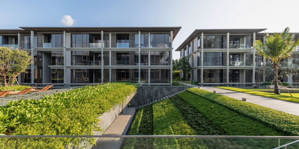 landscape design of baan mai khao by shma