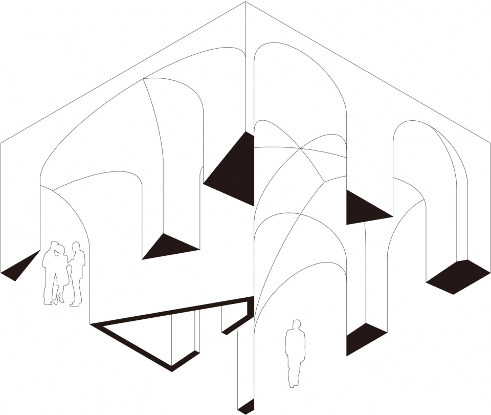 six vaults pavilion by gijs van vaerenbergh