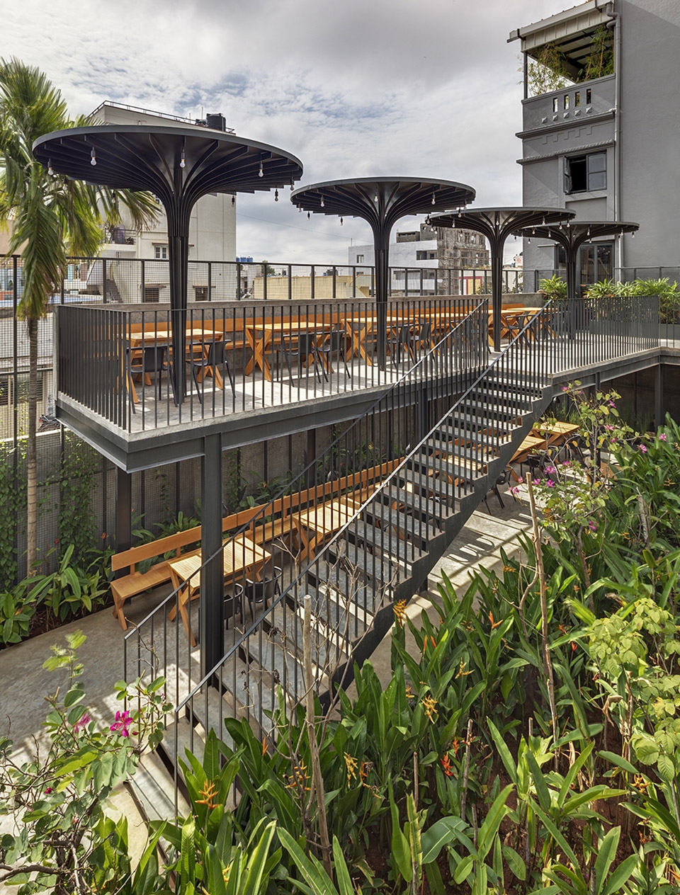 sunrise garden restaurant by m9 design studio