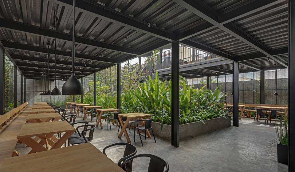 sunrise garden restaurant by m9 design studio