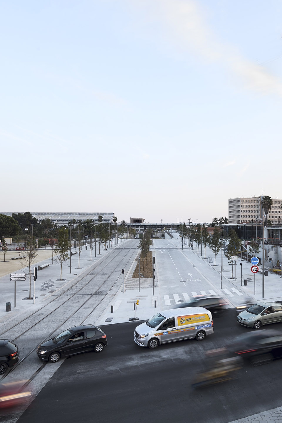 the central axis of the new multimodal hub in nice grand arenas by mateo arquitectura