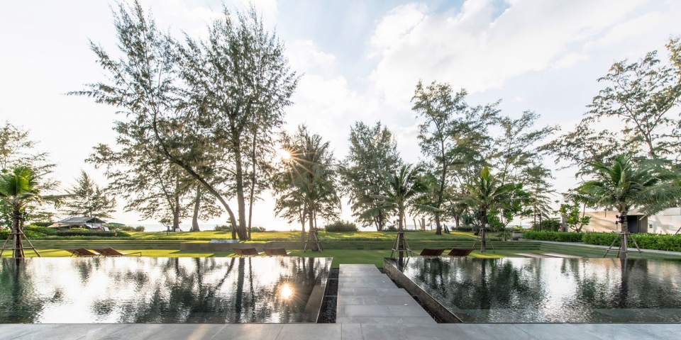 landscape design of baan mai khao by shma