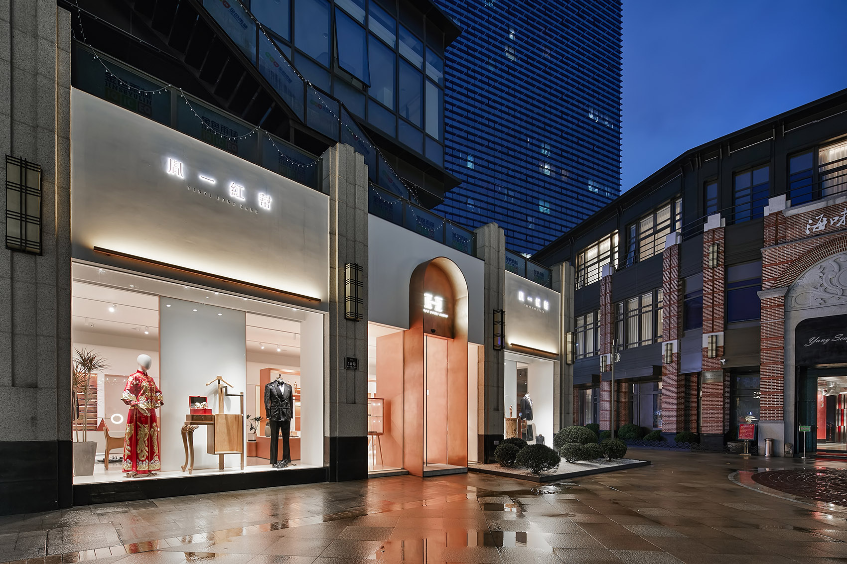 胤一红帮服装店,浙江 / 美度空间设计