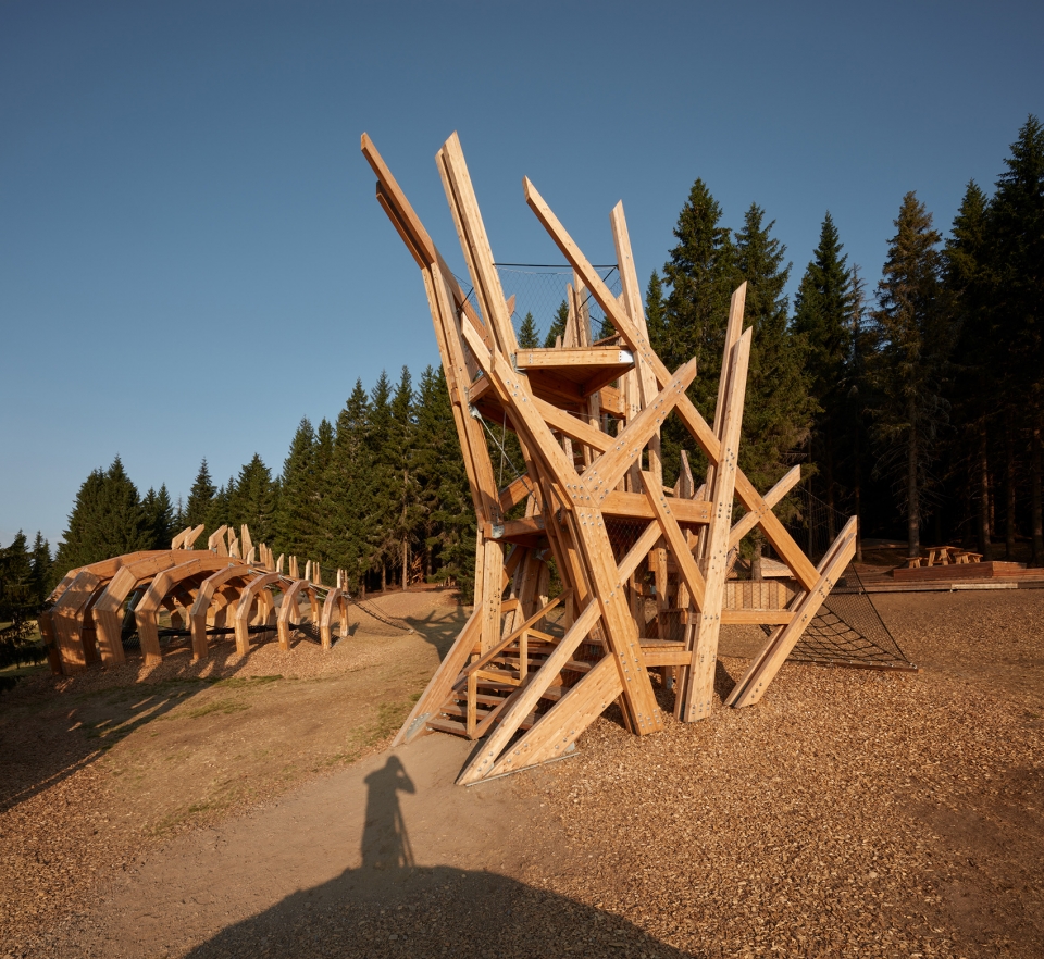 pecka playscape by molo architekti