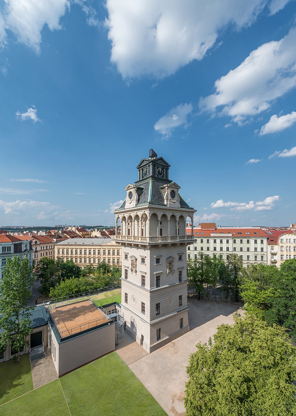 renovation of old water and observatory tower by petr hajek architekti