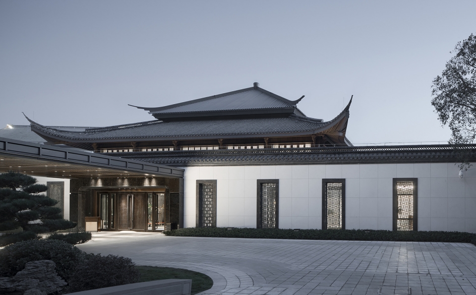 the new lobby in shaoxing hotel reconstruction and upgrading project china by architectural design and research institute of zhejiang uni...