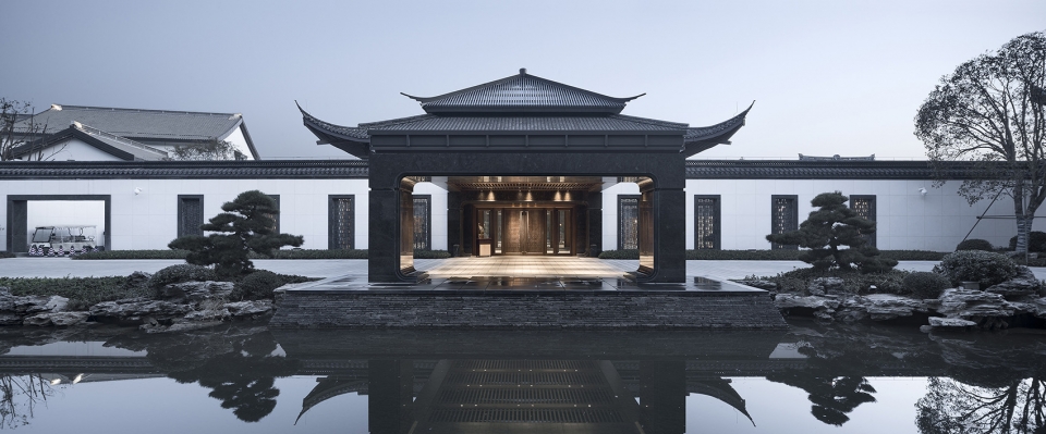 the new lobby in shaoxing hotel reconstruction and upgrading project china by architectural design and research institute of zhejiang uni...