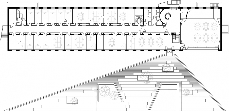 red cross volunteer house by cobe