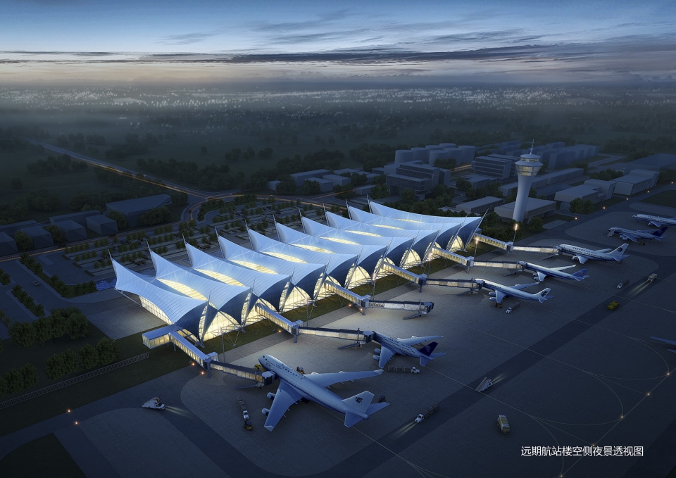 terminal building of yueyang sanhe airport china by tao zhi studio architectural design and research institute of scut