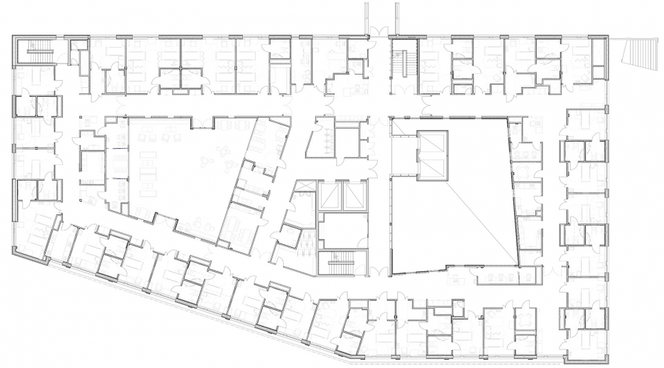 new extension to haraldplass hospital by c f moller architects