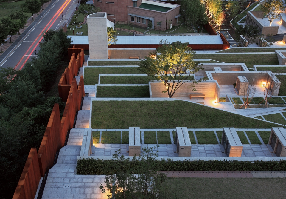 sian memorial park by iroje architects planners