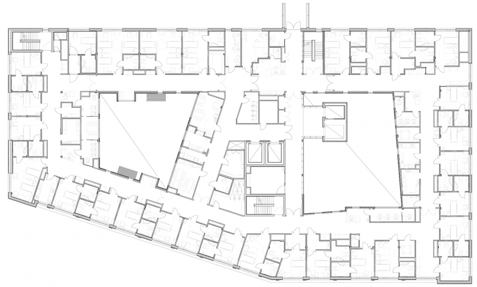new extension to haraldplass hospital by c f moller architects