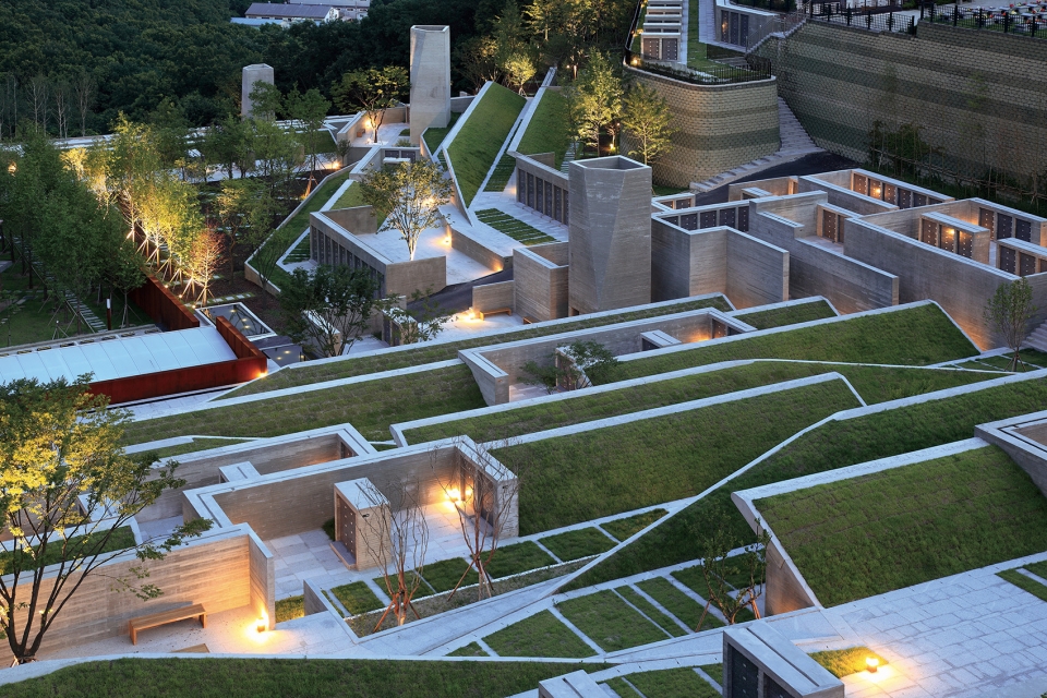 sian memorial park by iroje architects planners