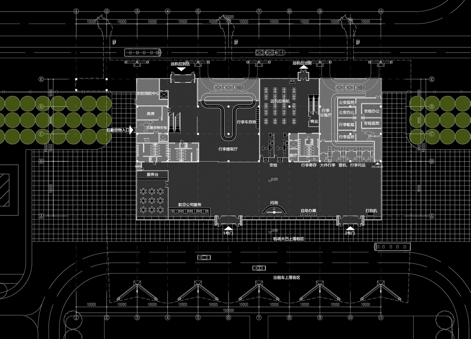 terminal building of yueyang sanhe airport china by tao zhi studio architectural design and research institute of scut
