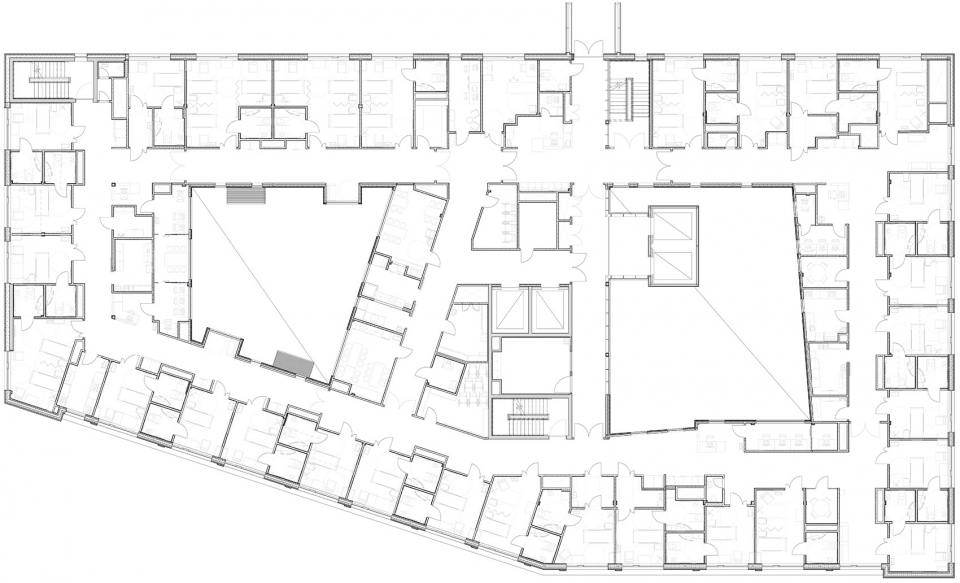 new extension to haraldplass hospital by c f moller architects