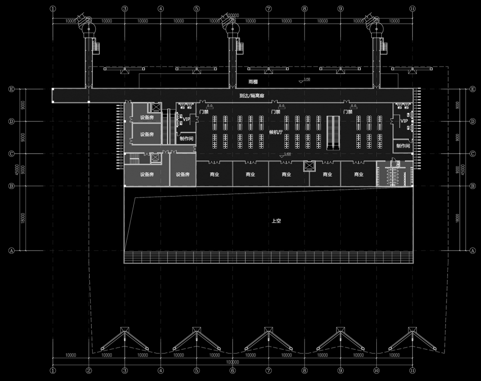 terminal building of yueyang sanhe airport china by tao zhi studio architectural design and research institute of scut