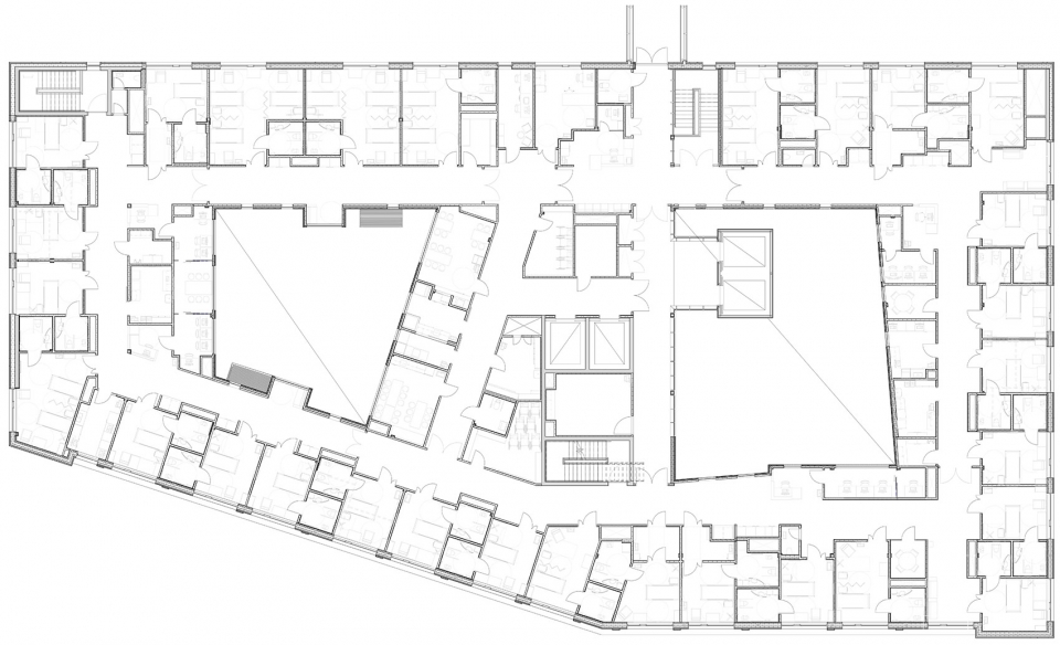 new extension to haraldplass hospital by c f moller architects