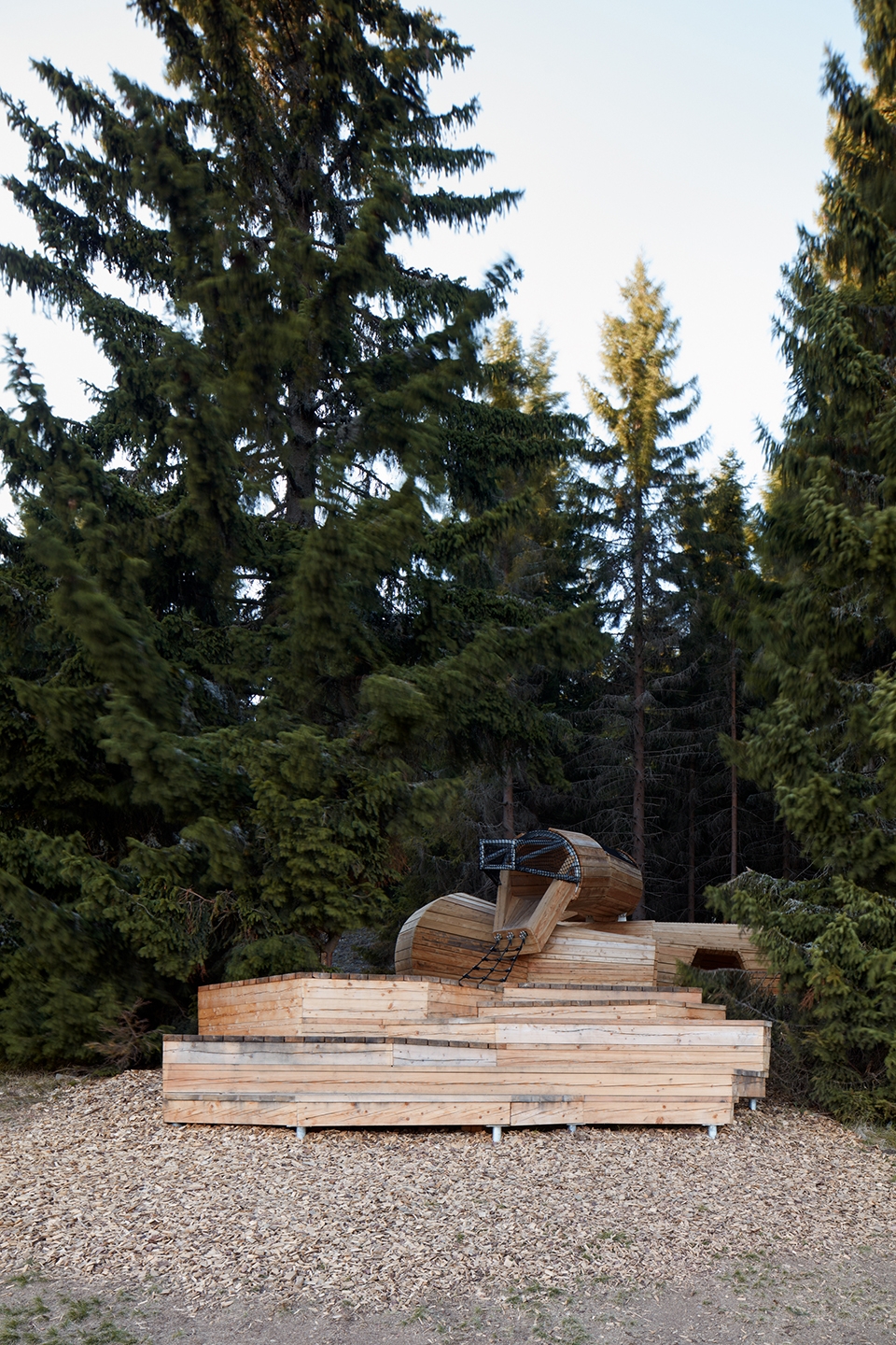pecka playscape by molo architekti