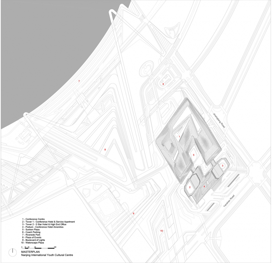 nanjing international youth cultural centre china by zaha hadid architects
