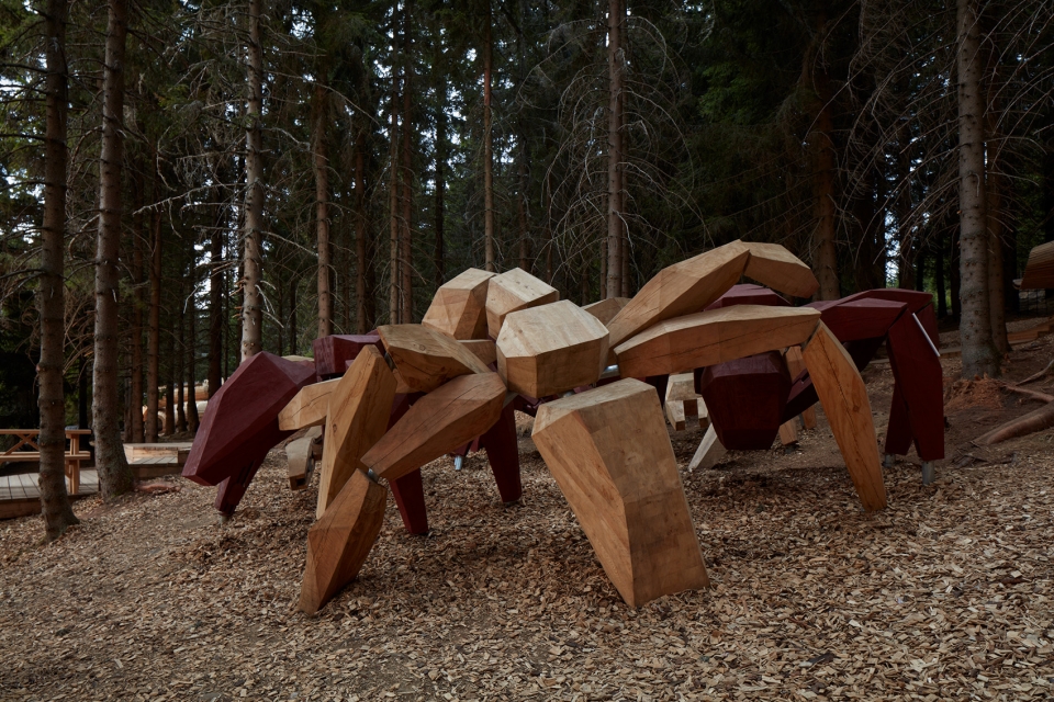 pecka playscape by molo architekti