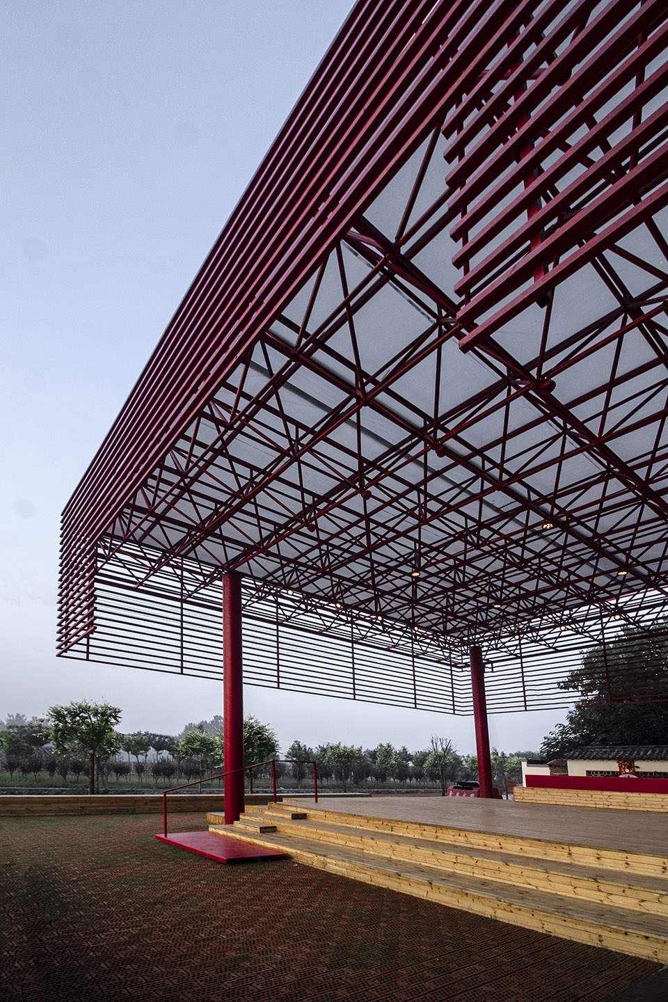 stage for beihedong village fu yingbin