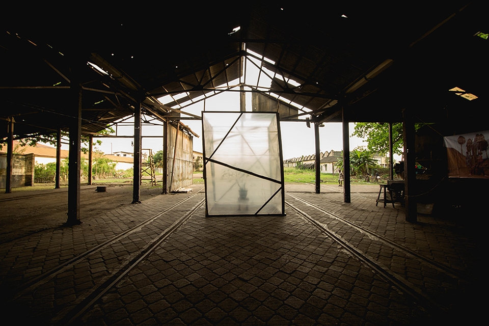 exhibition space design for lagos biennial 2017 by jeanne schultz design studio